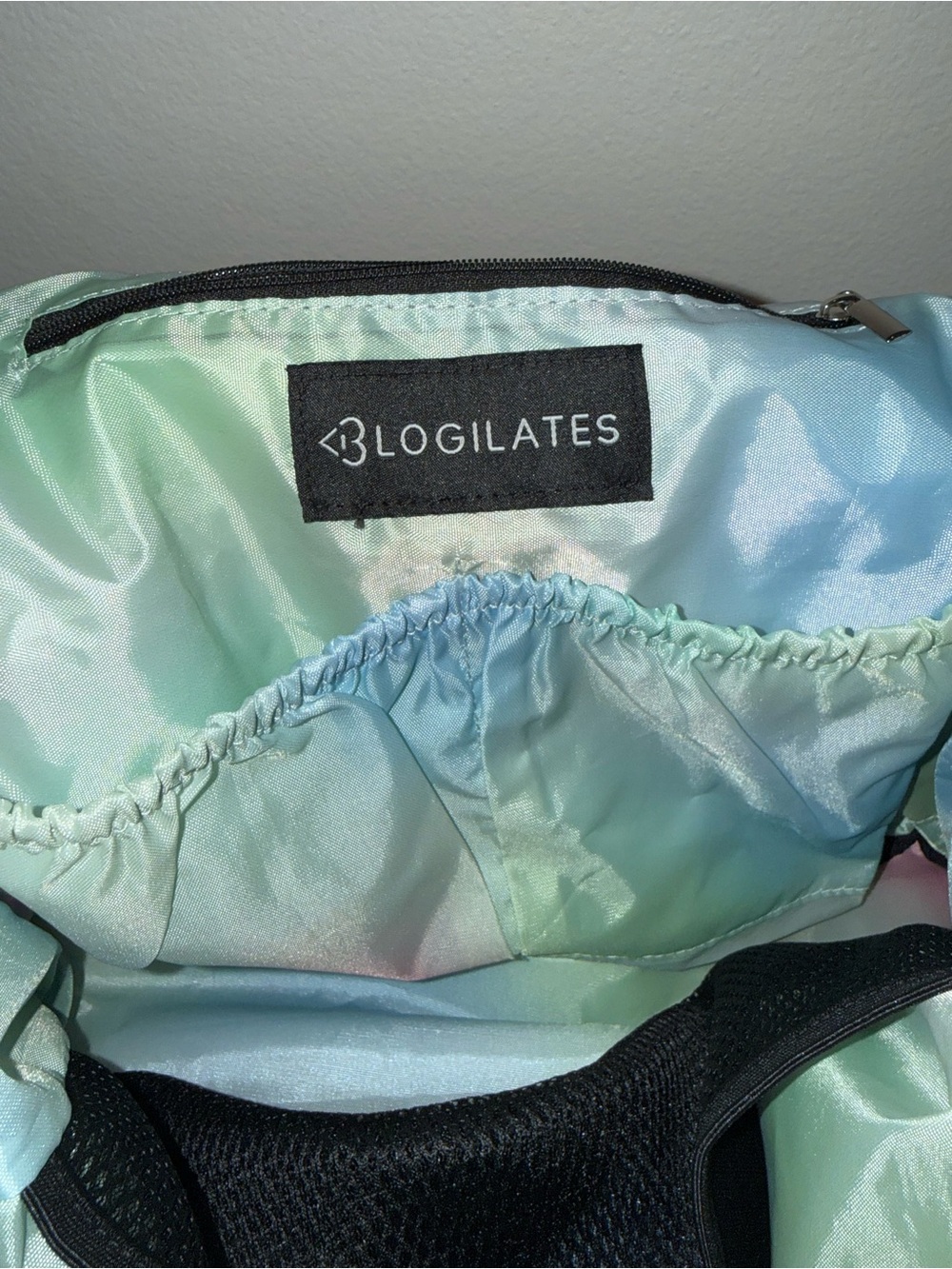 Blogilates Quilted Drawstring Nylon Backpack - Picture 8 of 8